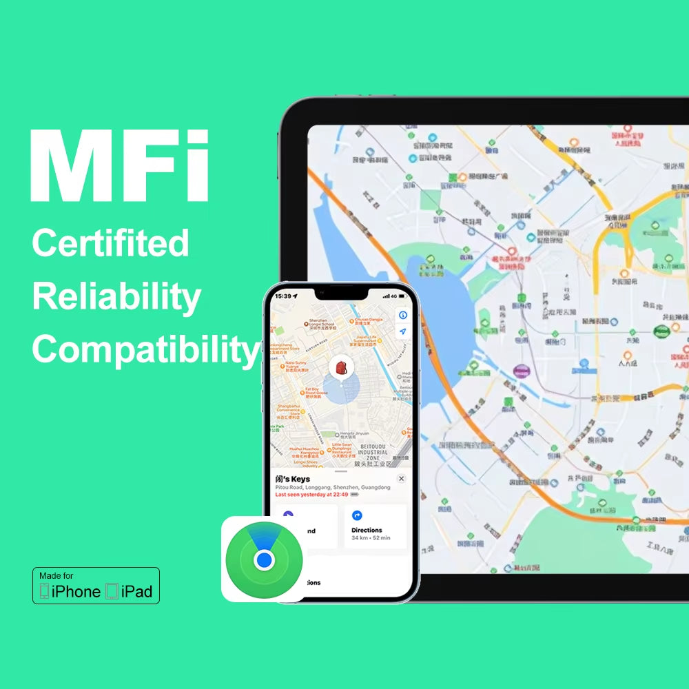 Wallet Anti-Loss Card Ultra-Thin Tracking GPS Location Smart Tag for Iphone Device Find My Bluetooth Device Wireless Charging